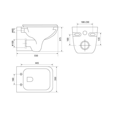Унитаз приставной IDDIS Bild (BILRDSEi26), артикул BILRDSEi26