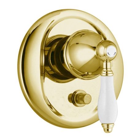 Fima Carlo Frattini Herend Смеситель для душа, встраиваемый, на 2 выхода, цвет: золото, артикул F5409X2CBOR