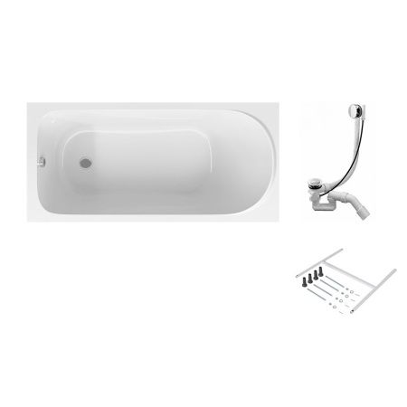 W75A-170-070W-KL Sense Ванна 170x70, каркас, слив-перелив, комплект W75A-170-070W-KL Sense Ванна 170x70, каркас, слив-перелив, комплект