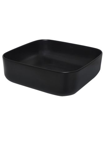 AQM5011 Раковина накладная квадратная, цвет черный матовый. 390x390x130, артикул AQM5011MB