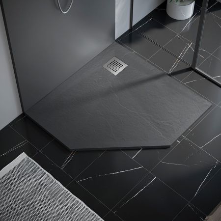 Поддон для душа из искусственного камня VST-4SP1010G, 1000*1000*25, серый, артикул VST-4SP1010G