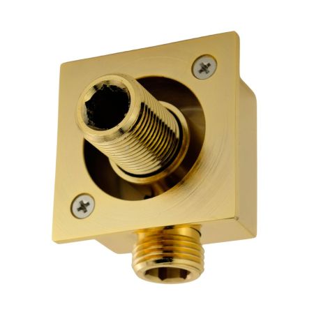 QUADRA Штуцер душевой, 1/2"x1/2", золото, артикул 30900