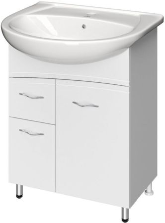 Тумба под раковину Cersanit Erica 65 Белая F-SU-ERN-ERI65, артикул F-SU-ERN-ERI65