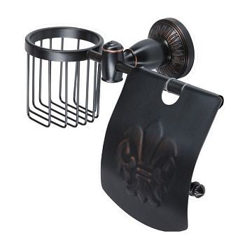 Держатель для туалетной бумаги и освежителя Savol S-R06651H, черный