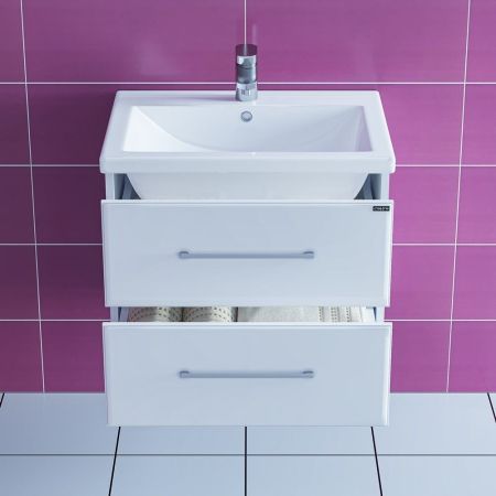 Тумба для умыв. "Омега-60" 2ящ. подвес. (ум. Фостер 60), артикул 207045