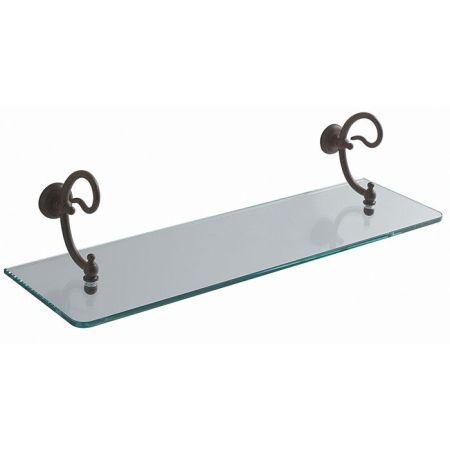 GLOBO Paestum Полка стеклянная 60см, цвет держателей metallo antico, артикул PA047met