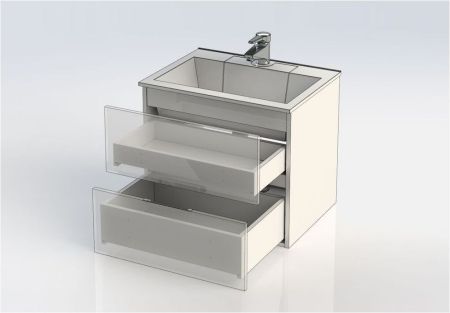 Тумба с раковиной Aquanet Алвита 60 серый антрацит, артикул 00213094