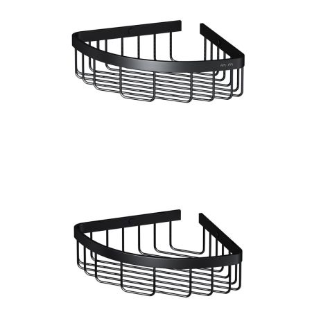 A7452222 Sense L Корзина для душа угловая двухъярусная, черный