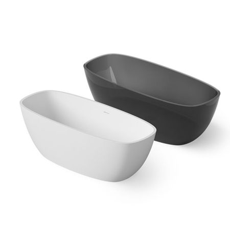 Ванна, DEA Design, Soul, ширина, мм-1700, глубина, мм-720, высота, мм-560, водоизмещение (л)-290, тип установки-отдельностоящий, форма-прямоугольная, материал-Solid surface, цвет-белый матовый (Matt White, Bianco Opaco), артикул DD8630 1700 18