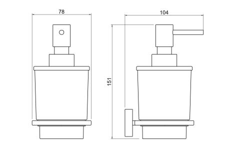 Дозатор AQUATEK AQ4305CR ЛИБРА, артикул AQ4305CR