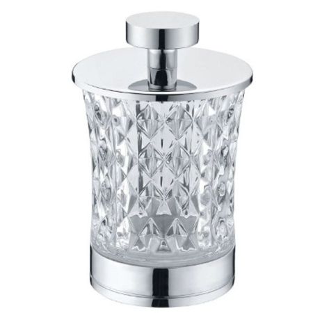 Стакан для ватных дисков Хром_Комплект, артикул 10216