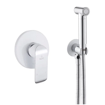 Гигиенический душ со смесителем Rose R2105F, белый/хром