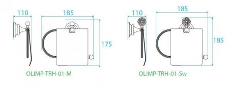 Держатель для туалетной бумаги CEZARES OLIMP-TRH, артикул OLIMP-TRH-02-Sw