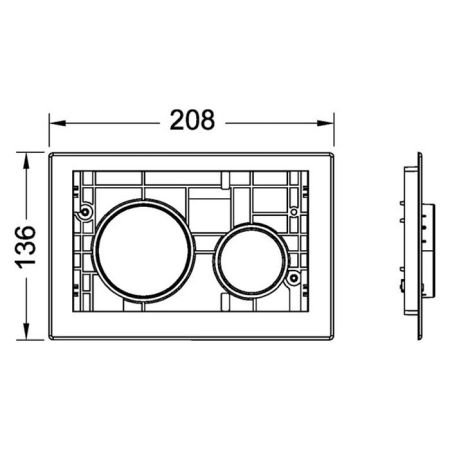 Клавиши TECEloop, белые матовые, артикул 9240618