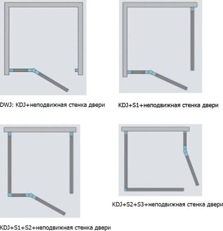Душевая дверь Radaway Euphoria KDJ 80 L фурнитура Хром стекло прозрачное