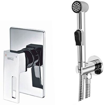 Гигиенический душ со смесителем WasserKRAFT Alme A01556 Хром