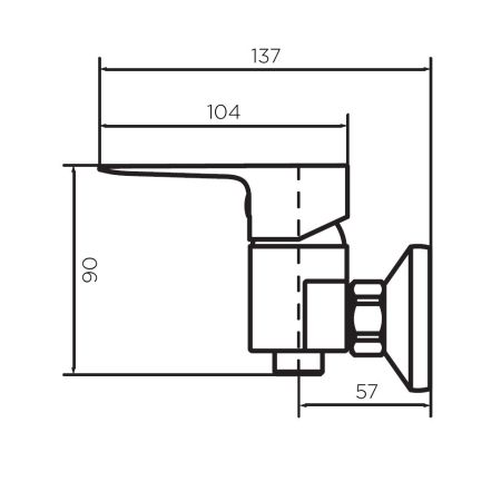 D4010200 Prime new cмеситель для душа, артикул D4010200