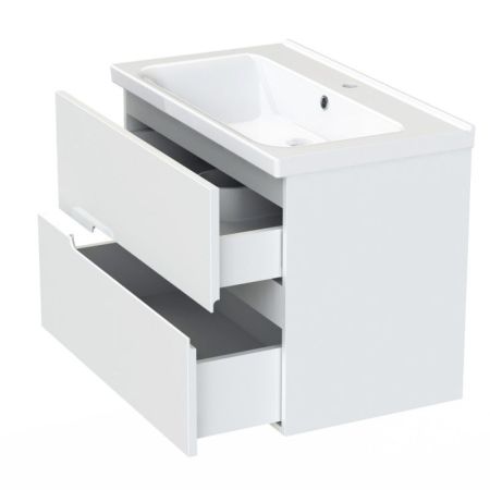 Тумба с раковиной Orange Line 80 TP-LIB 80 подвесная Белая