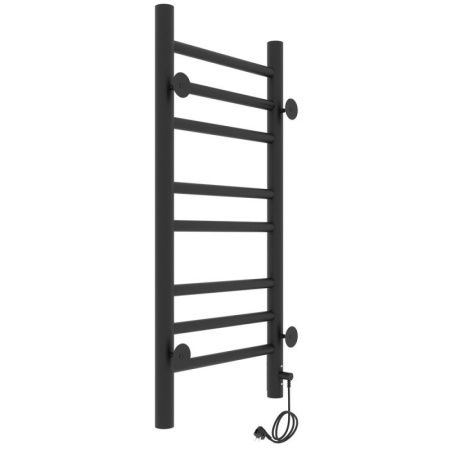 Полотенцесушитель электро "Лаванда ЧКЧ П8 300х700", черный муар, левый