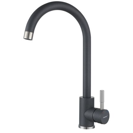 Смеситель для кухни GranFest Z-5410, темно-серый