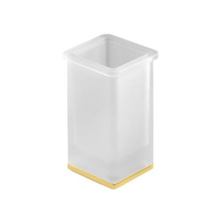 Colombo Lulu  Стакан настольный, цвет: PVD золото/матовое стекло