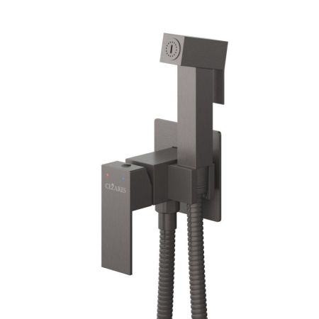 SLIDER-DIF-NOP Гигиенический душ со смесителем, черный матовый, артикул SLIDER-DIF-NOP