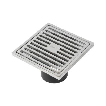 Трап душевой, вертикальный выпуск, сухой затвор, 10х10см, хром матовый, IDDIS, 980CV10SB3DDZ, артикул 980CV10SB3DDZ