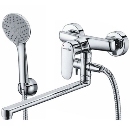 Смеситель для ванны WasserKRAFT Vils 5602L универсальный Хром