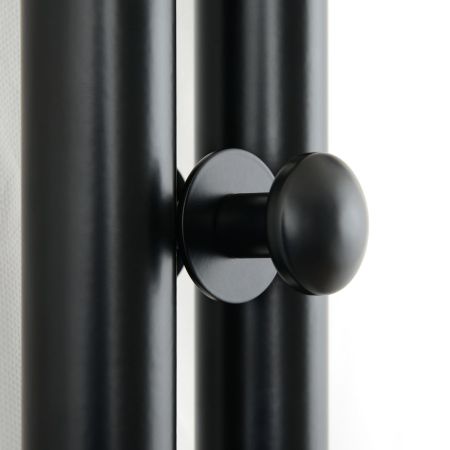 Крючок, Сунержа, СФЕРА, одинарный, ширина, мм-34, глубина, мм-49, высота, мм-34, тип установки-между перемычками полотенцесушителя, для водяных и электрических моделей, материал-нержавеющая сталь, крепления в комплекте, цвет-матовый чёрный, артикул 31-2010-0001