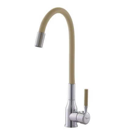 Смеситель для кухни Plstart PG54022B22, хром/бежевый