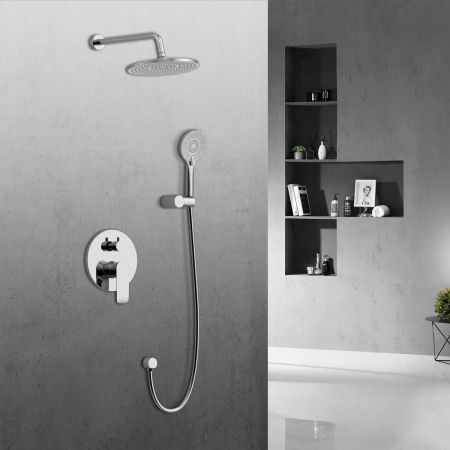 Душевой комплект Esse VSFW-1E1CH, встраиваемый, 2 режима, ограничитель давления Hi Box, хром, артикул VSFW-1E1CH