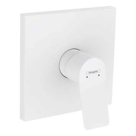 Смеситель для душа, Hansgrohe, Vivenis, тип открывания воды-однорычажный, тип регулирования воды-керамический картридж, монтаж-настенный встраиваемый, отверстия для монтажа-1, внутренняя часть-необходимо заказать, цвет-белый матовый, артикул 75615700