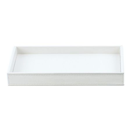 Decor Walther Brownie Tab L Лоток универсальный 28x16см, цвет: белая кожа, артикул 0930150