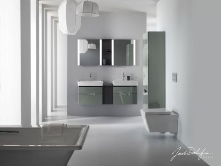 Тумба под раковину Jacob Delafon Reve 60 EB1134-G1C подвесная Белая глянцевая, артикул EB1134-G1C