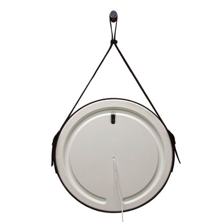 Зеркало VLM-2N600+ D610 с подсветкой на кожаном ремне, датчик на движение, цвет черный, артикул VLM-2N600+