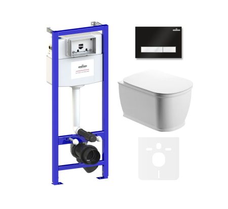 Комплект 6 в 1 Lavinia Boho Bell Pro Rimless 75110004, премиум с пластиковой клавишей, артикул 75110004