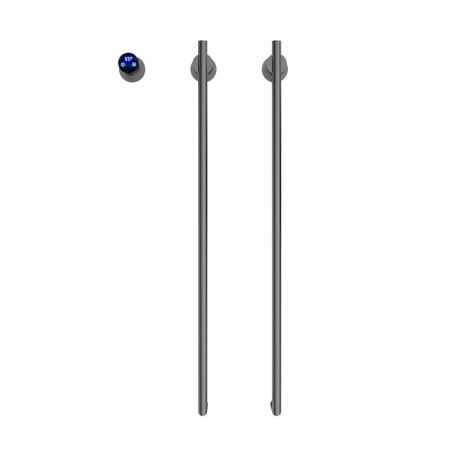 Полотенцесушитель электрический Terminus Рондо П2 35х76, оружейная сталь, артикул 4670078568175