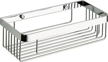 Sanibano, решетка прямоугольная 1-уровневая, длина 30 см, цвет хром