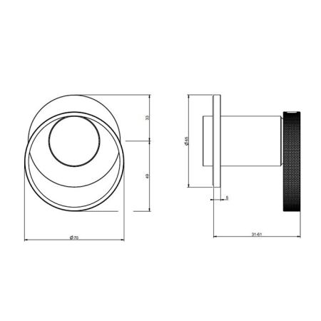 Gessi Anello Встраиваемый однорычажный смеситель на 1 выход, цвет: Black XL, артикул 63409#299