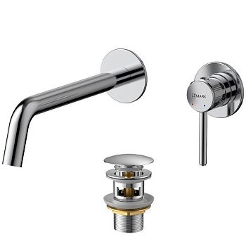 Смеситель Lemark Beluga для раковины встраиваемый (LMF-8033B-C)