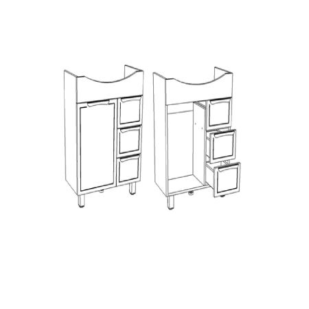 Тумба "Монро 65 Z3", Элеганс 65, артикул SD-00000993