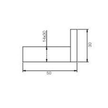FIMA|Carlo Frattini Quadra Крючок, цвет хром, артикул F6024/1CR