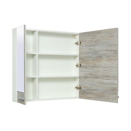 Зеркальный шкаф Runo Вудлайн 85 4620750028886 Дуб скандинавский, артикул 4620750028886