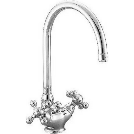 CISAL Arcana Ceramic Смеситель для кухни на 1 отверстие с донным клапаном, цвет хром