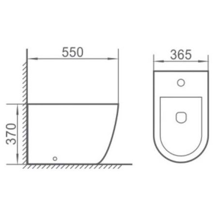 Биде подвесное NERO, артикул 962