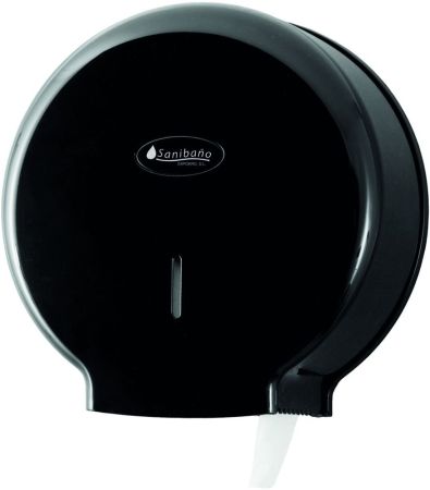Sanibano, диспенсер для бумаги промышленный, цвет черный глянец, артикул AE57600/P