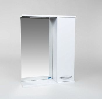 Зеркальный Шкаф VIANT  "Прага" 55 правый без света 160х550х700 (VPRA55-ZSHR)