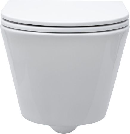 Чаша подвесного унитаза Aquanet Lake LAKE-W белый, артикул LAKE-W