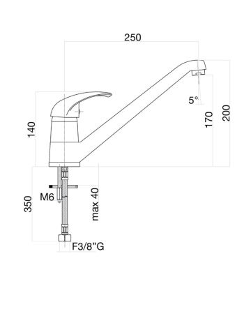 Смеситель для кухни Fiore NEXUS 43CR4125, хром, артикул 43CR4125