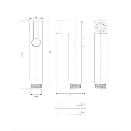 Лейка для биде OMNIRES BIDETTA R/KCR (хром) Лейка для биде OMNIRES BIDETTA R/KCR (хром)